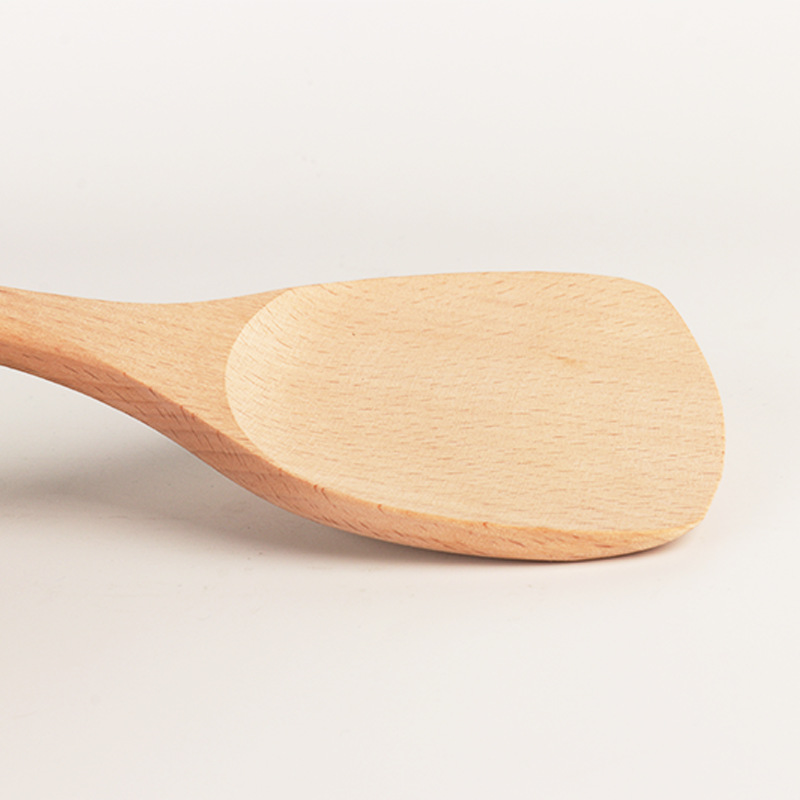 Matsu Light Non-Stick Pan Spatula Beech Long Handle Anti-Scalding Cooking Tools Kitchen Helper Specification drawing