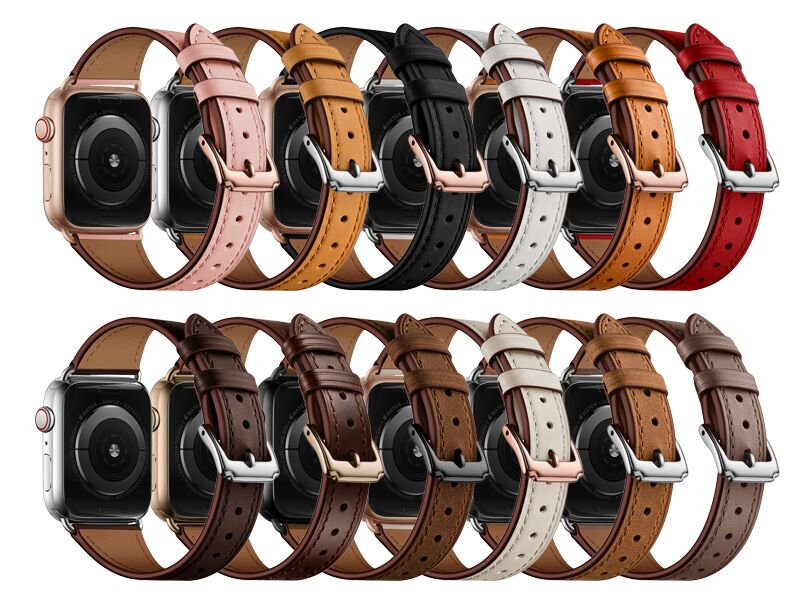 Yiwu Quality Apple Watch1/2/3/4/5 Slim Leather Strap Application Scenario