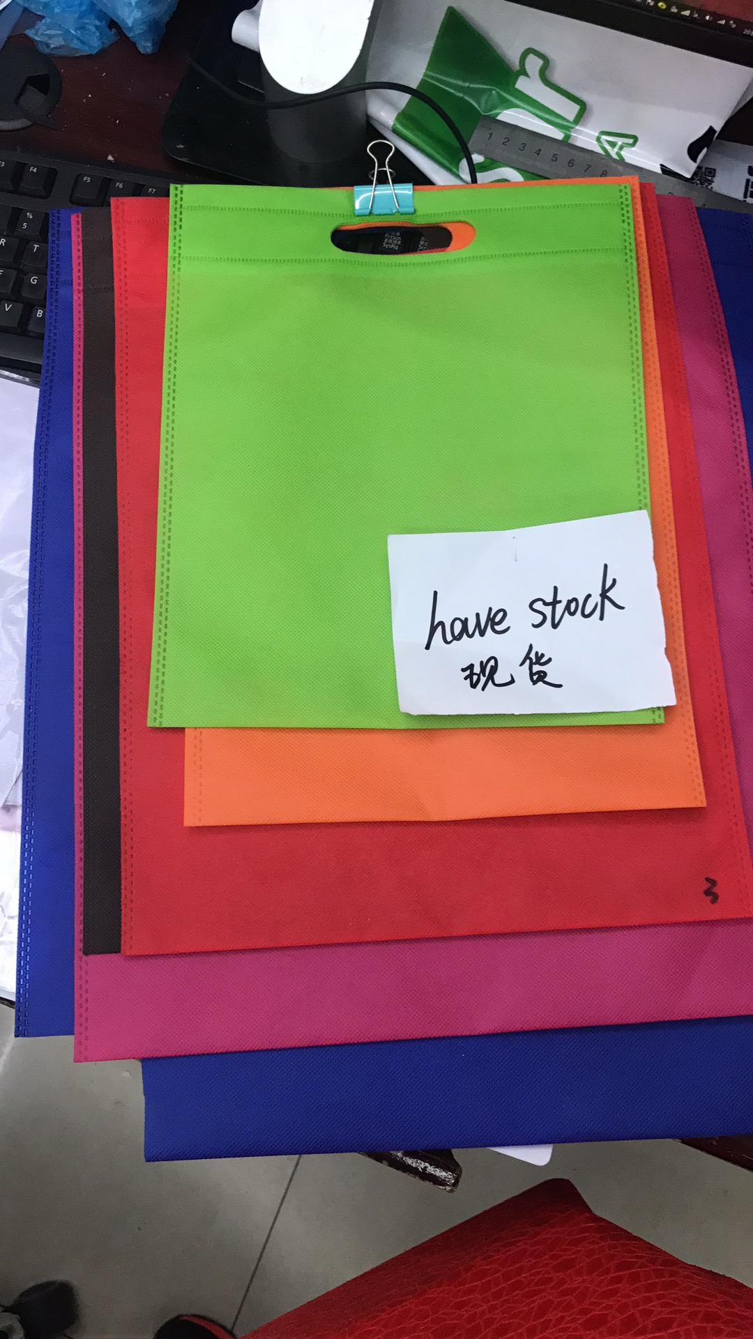 Non-woven fabric bags/handbags/eco-friendly bags/in stock/inventory