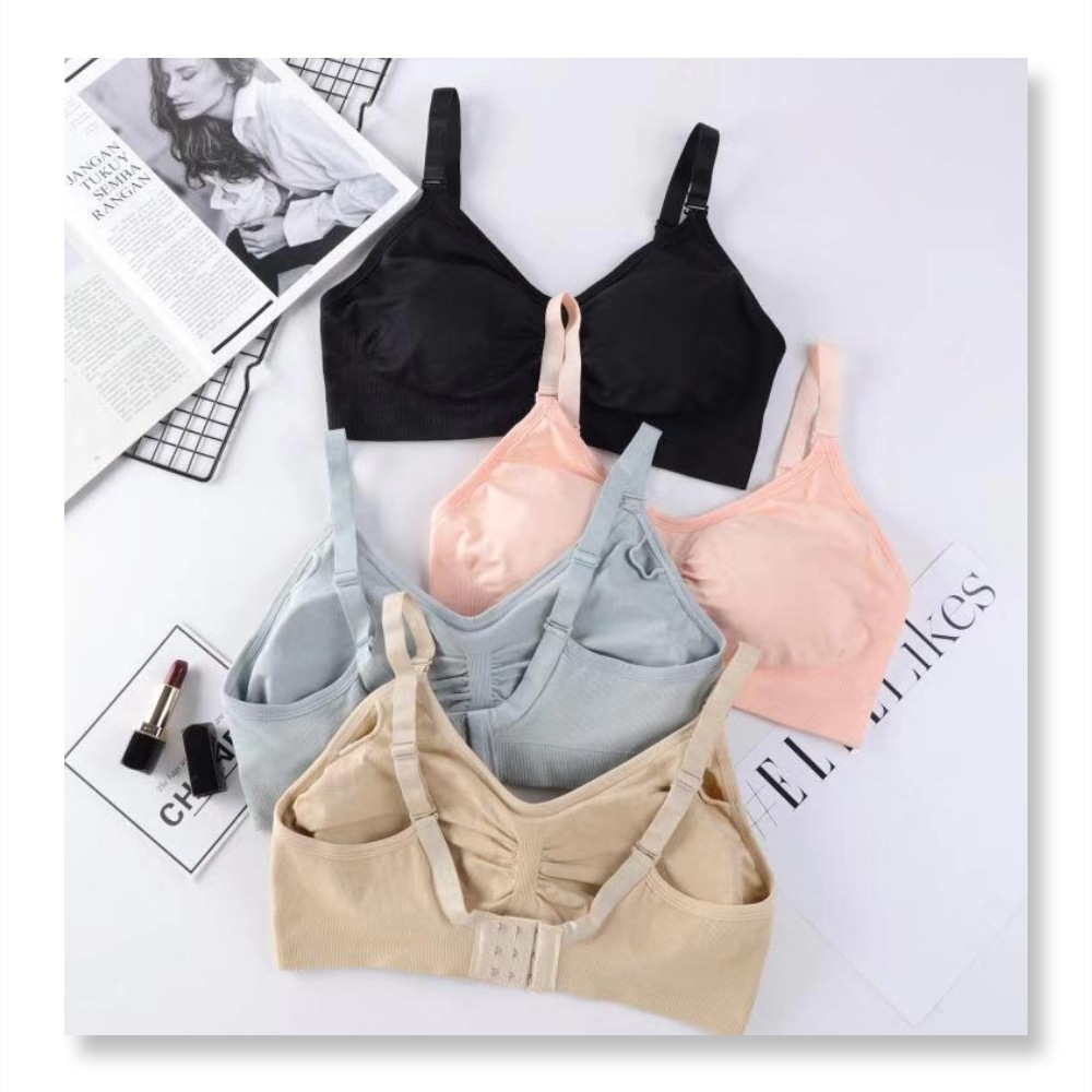 Seamless No-Wire Bra Lingerie Wholesale Detachable Inner Cup Polyamide Adjustable Strap Vest Lingerie Women Item Picture