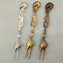 Jyv18-05 Vintage fruit signature European court conch dessert cake fork creative fashion home items
