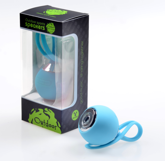 义乌好货 浴室蓝牙音箱防水音响无线插卡音箱出口 超强重低音质白底实物图