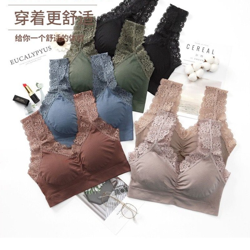Yiwu Selection seamless beauty back lace lace bodice wrap and strapless bra web celebrity hot style sports underwear details Picture