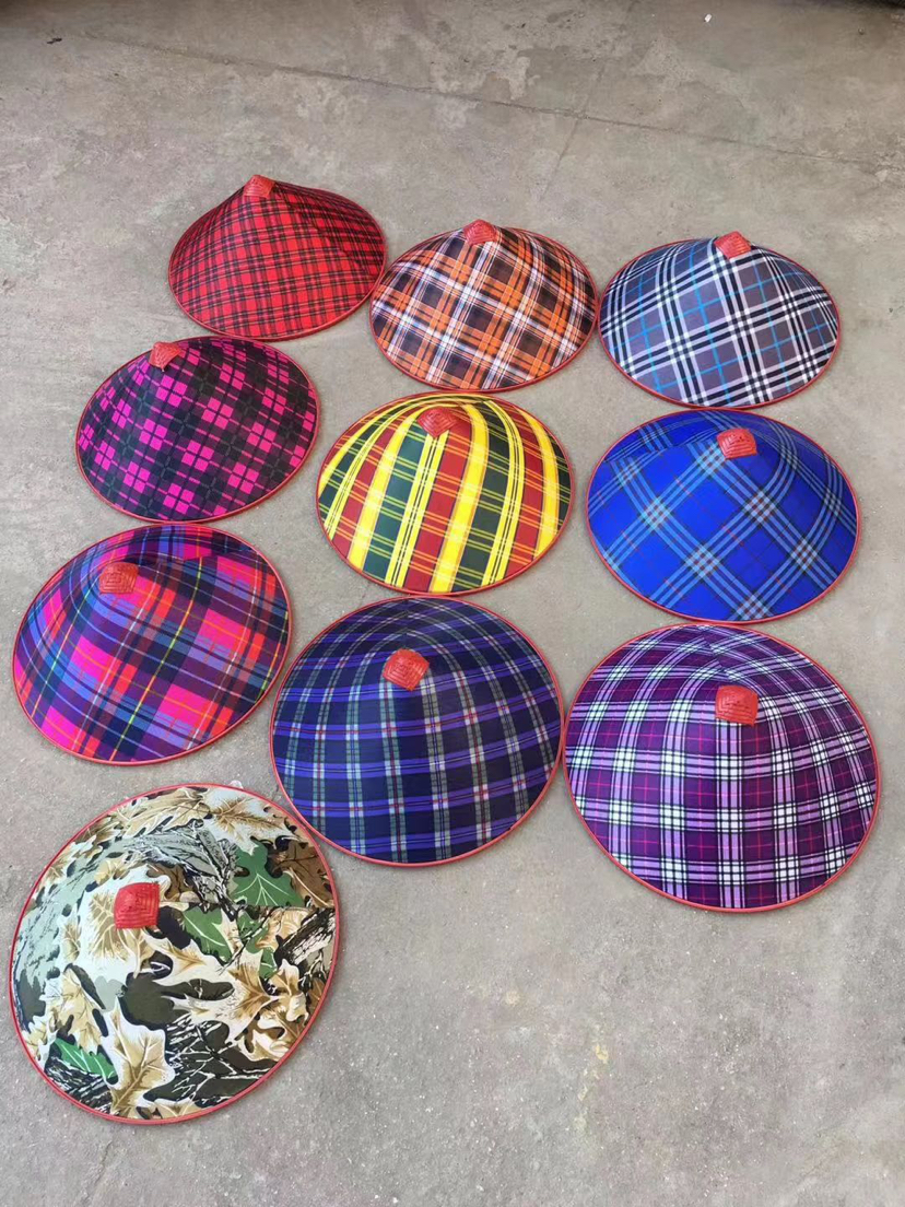 塑料斗笠帽 防雨防晒农民工地帽 户外田园遮阳帽舞台帽