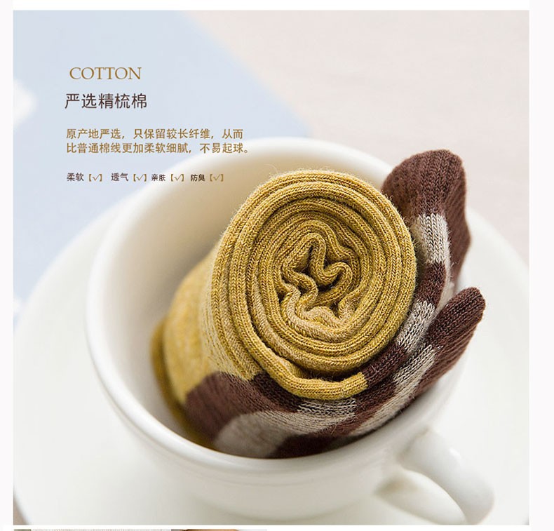 批发堆堆袜子女士中筒厚款棉袜韩国日系长筒秋冬季网红街头ins潮白底实物图