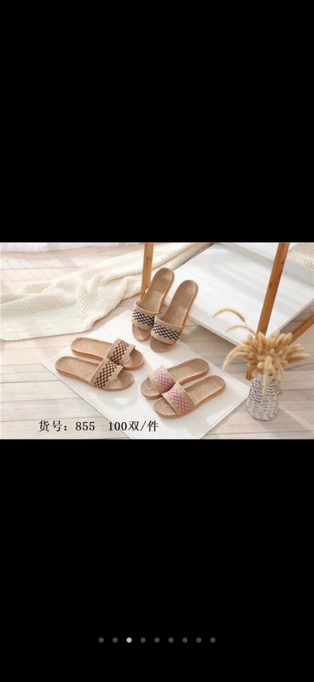 2020 new style linen slippers details Picture