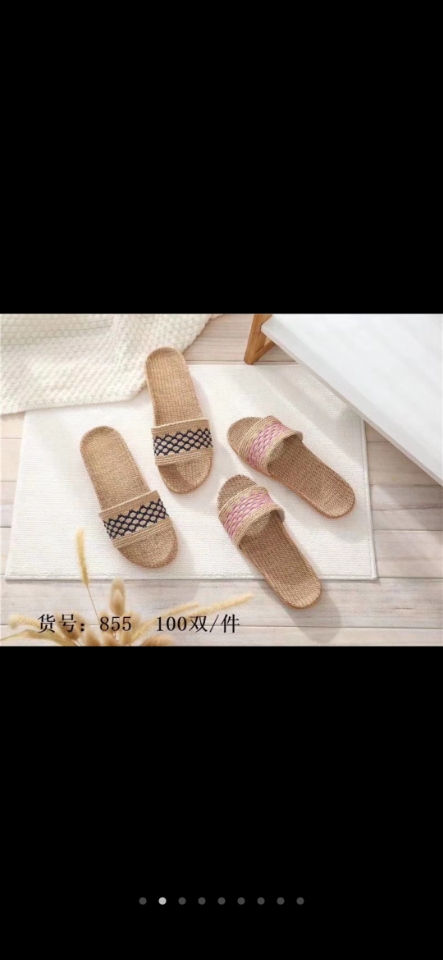 2020 new style linen slippers Specification image