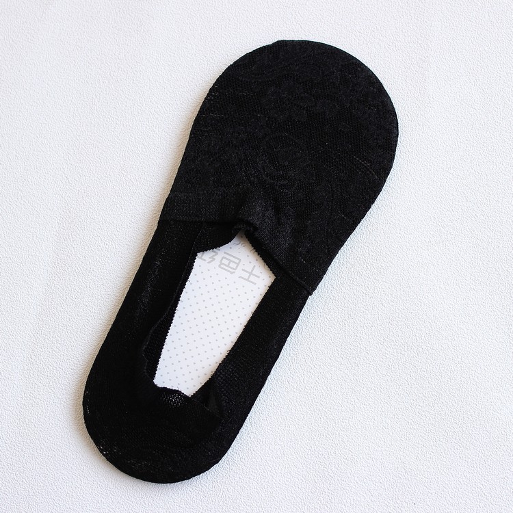 春夏新款深口船袜冰丝袜隐形女袜超薄款袜子批发厂家白底实物图