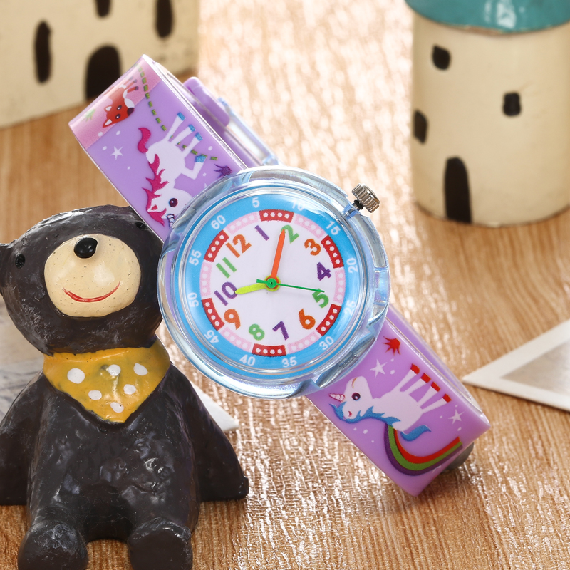 新款厂家直销塑胶果冻儿童卡通手表PVC韩版小清新男女手表批发