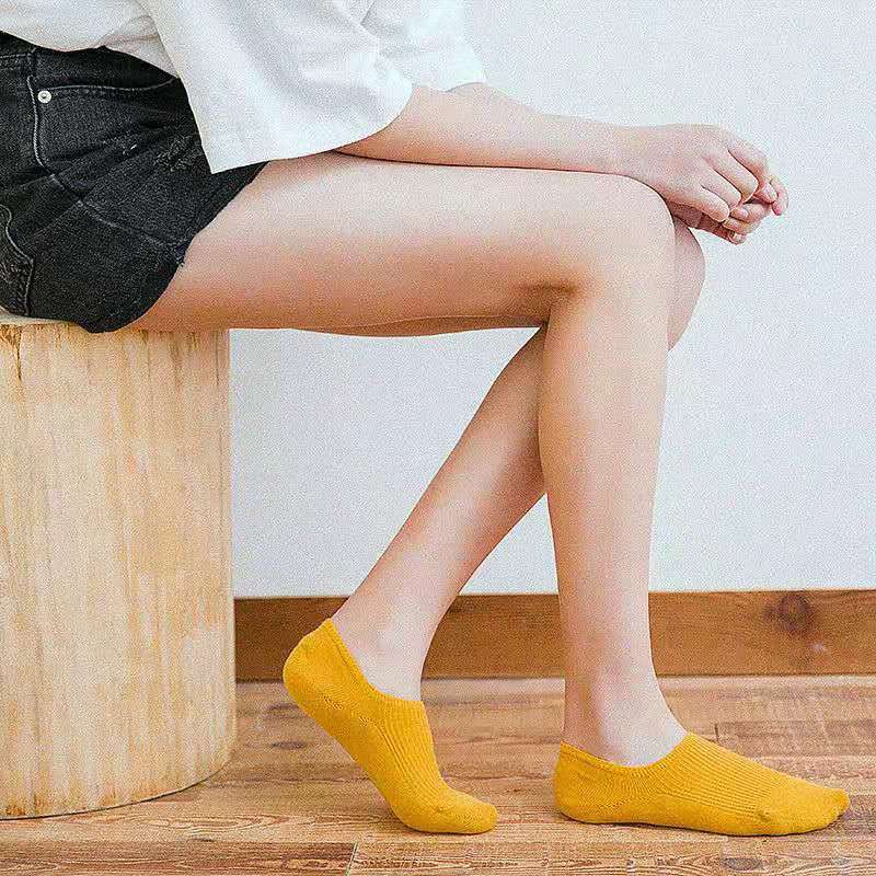袜子女短袜浅口纯棉船袜春秋夏隐形硅胶防滑薄款可爱韩版日系女袜细节图
