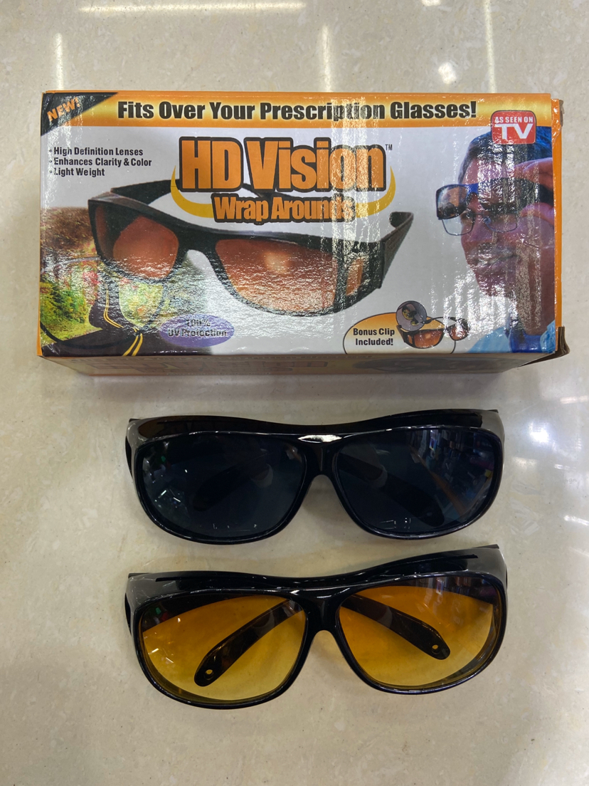 HD Vision Wrap Arounds TV Sunglasses Multi-functional
