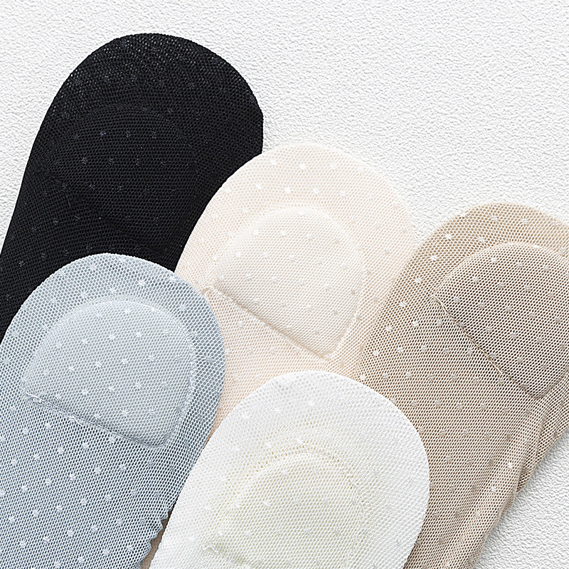 2020年新款网眼蕾丝袜子海绵垫 日系女士船袜厂家批发产品图