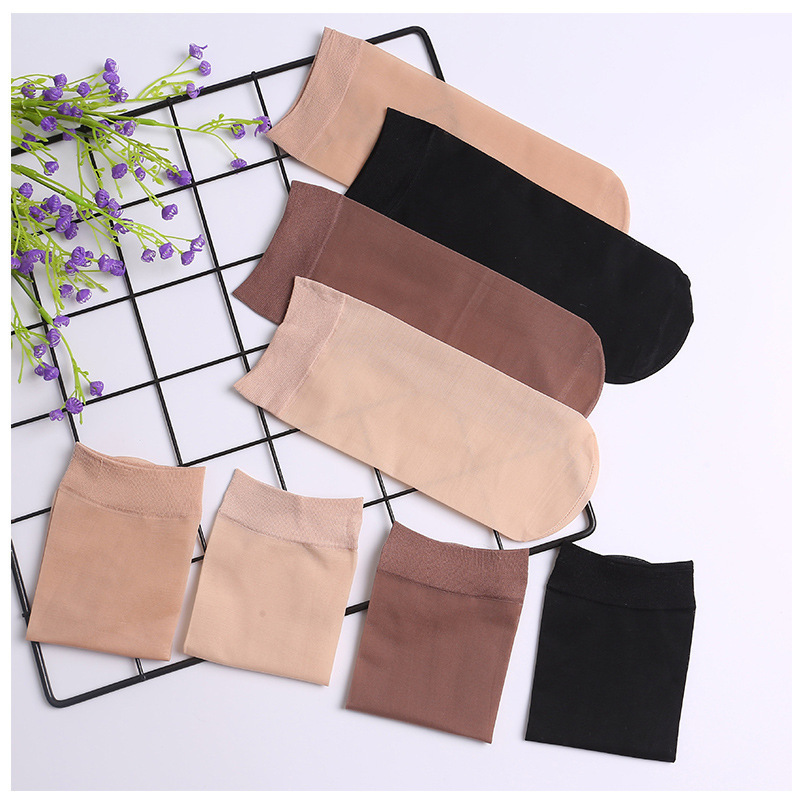 伙拼 30双包邮 钢丝神袜 超弹防勾丝耐磨透气天鹅绒女短丝袜产品图