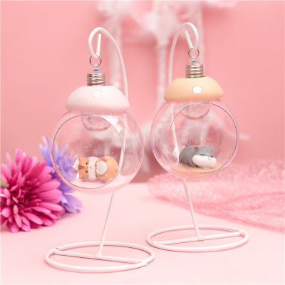 2020 Hamster Basket lamp Children's night lamp INS Cute Mouse star lamp Girls' dormitory bedside lamp