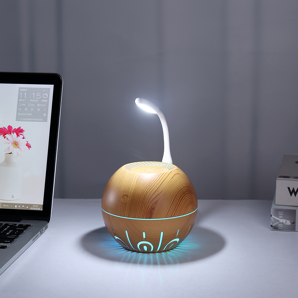 New wood grain humidifier, multi-functional creative home car purification atomizer, aroma diffuser, portable, silent usb details Picture