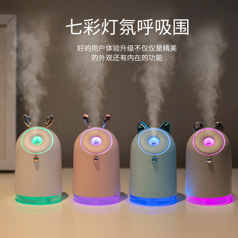 New Dingdang Creative usb Desktop car Humidifier Portable Air Purification and Water Replenishment Device Gift Customization logo details Picture