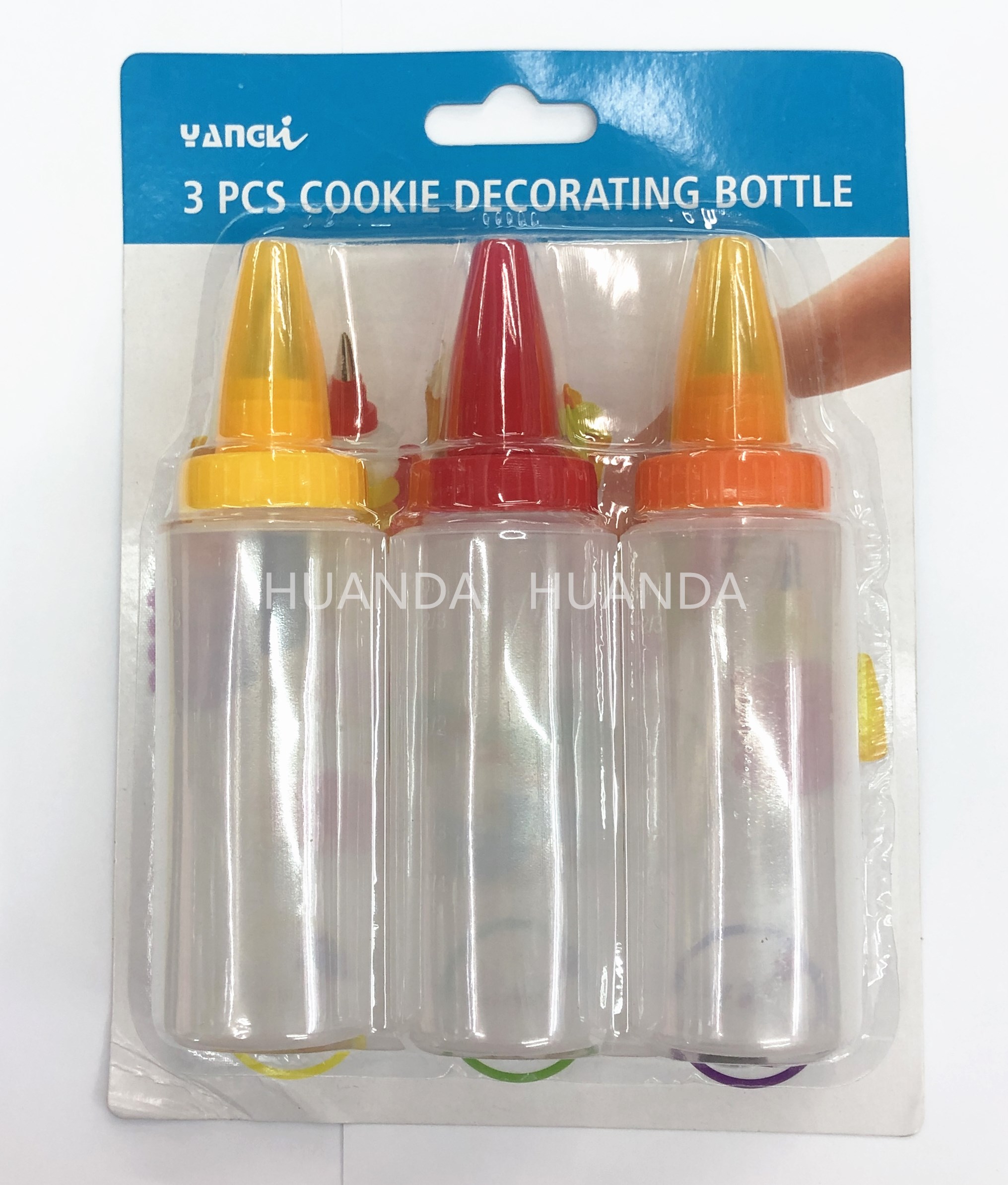 【HUAN DA】3PCS奶油瓶，调料瓶