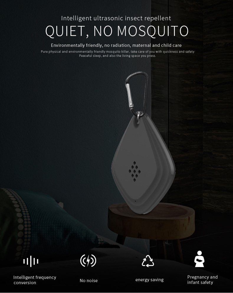 Intelligent inverter outdoor mosquito repellent, USB charging portable mosquito repellent for infants and pregnant women, environmentally friendly details Picture