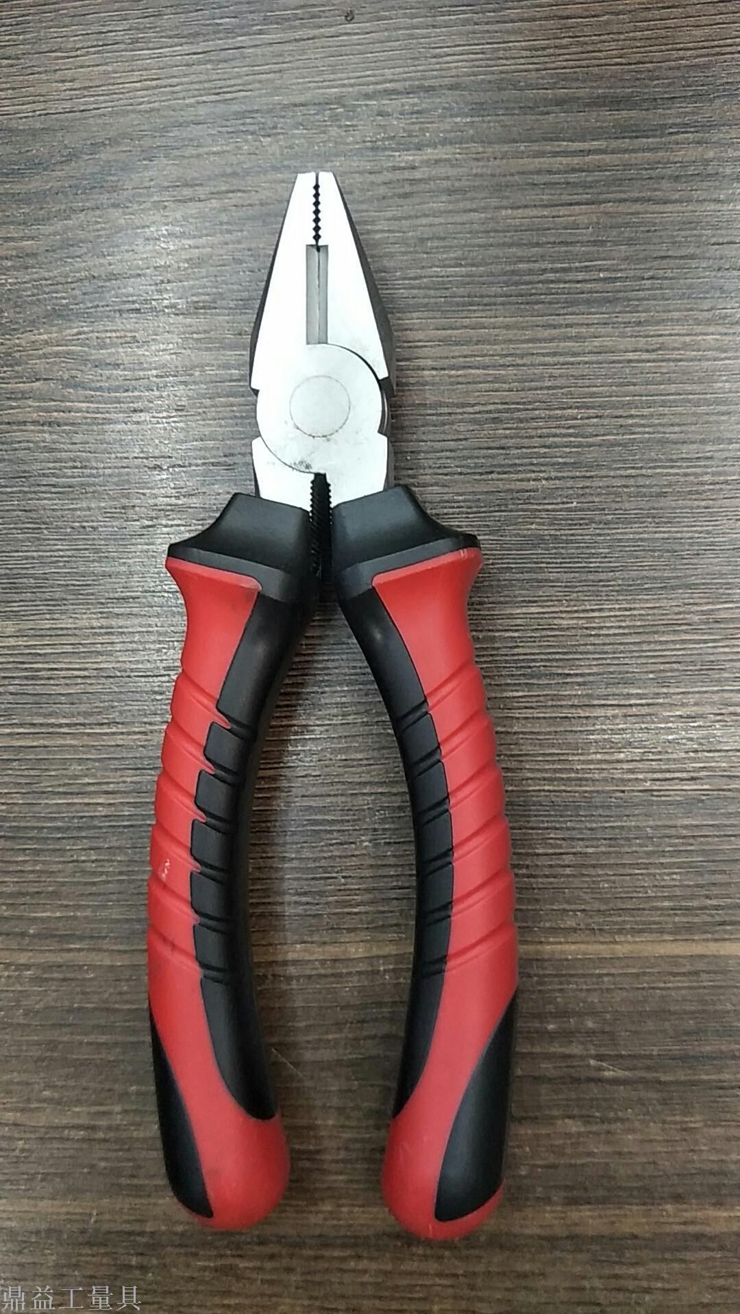 老虎钳子 镀镍钢丝钳 尖口钳 斜口钳6/7/8寸 多功能五金电工工具钳子 克丝钳产品图
