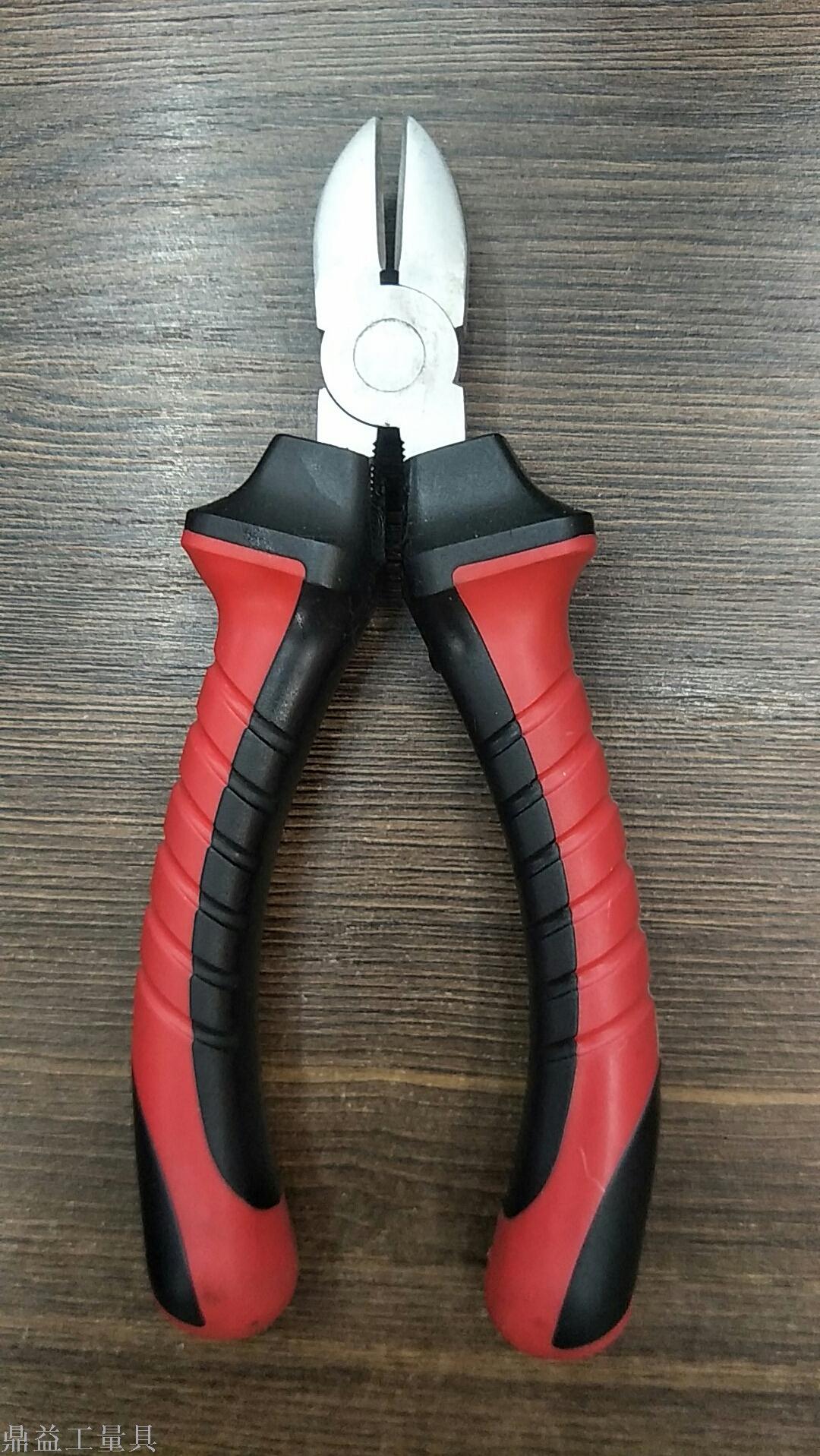 老虎钳子 镀镍钢丝钳 尖口钳 斜口钳6/7/8寸 多功能五金电工工具钳子 克丝钳细节图