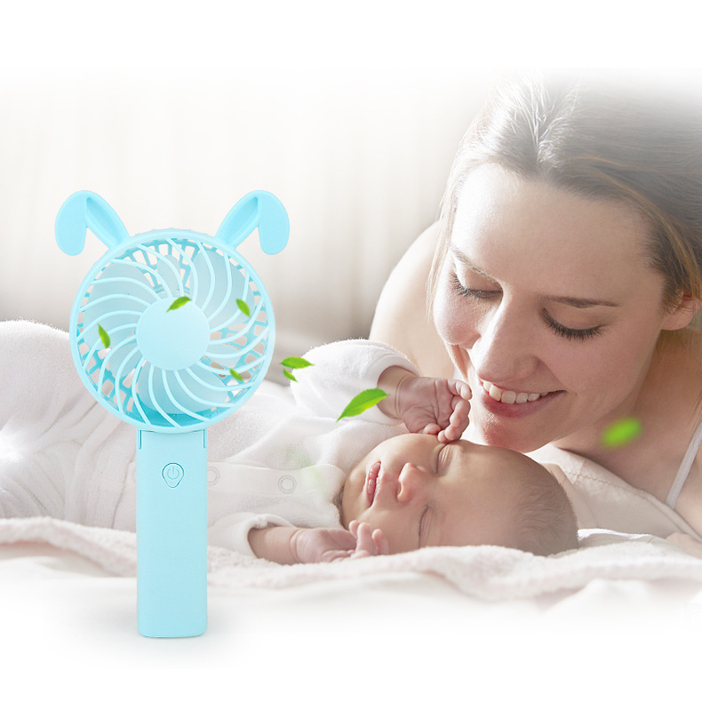 [Factory Direct Sale] Portable cartoon design, fashionable and elegant cartoon foldable handheld charging fan X6 Application Scenario