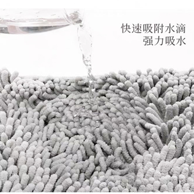 雪尼尔地垫浴室防滑吸水门垫卫生间脚垫垫子地毯细节图