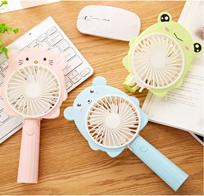 [Factory Direct Sale] Handheld Lithium Battery Charging Fan 2020 Frog Bear Ear Charging Fan X5 Application Scenario