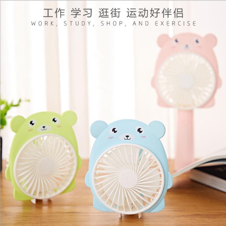 [Factory Direct Sale] Handheld Lithium Battery Charging Fan 2020 Frog Bear Ear Charging Fan X5