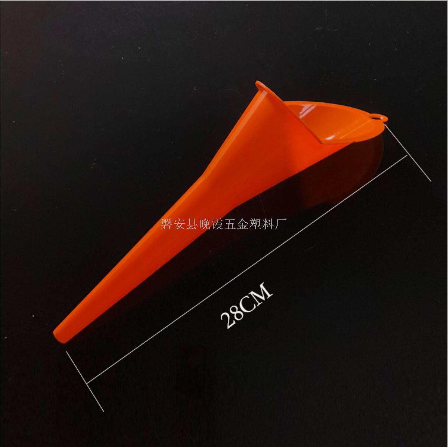 Factory direct sales of long-mouthed funnels, single-handed, multi-functional single-sided inclined funnel, plastic oil filling funnel Specification image