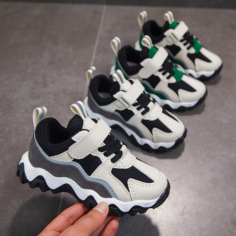 Children's sports shoes 2020 Spring Edition children's leather non-slip shoes primary school children's casual shoes