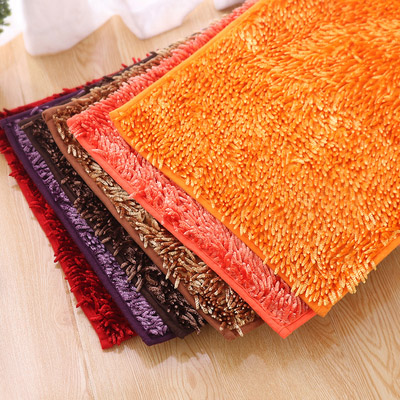 雪尼尔亮光丝地毯卫生间防滑脚垫厨房吸水门垫客厅简约进门毯产品图