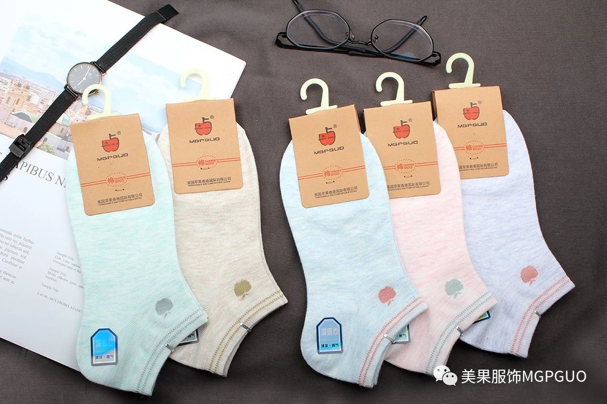 苹果正品女袜子厂家直销袜子女袜运动袜船袜中筒女袜10双装包邮详情图1