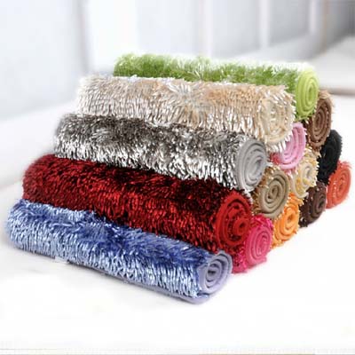 雪尼尔亮光丝地毯卫生间防滑脚垫厨房吸水门垫客厅简约进门毯白底实物图