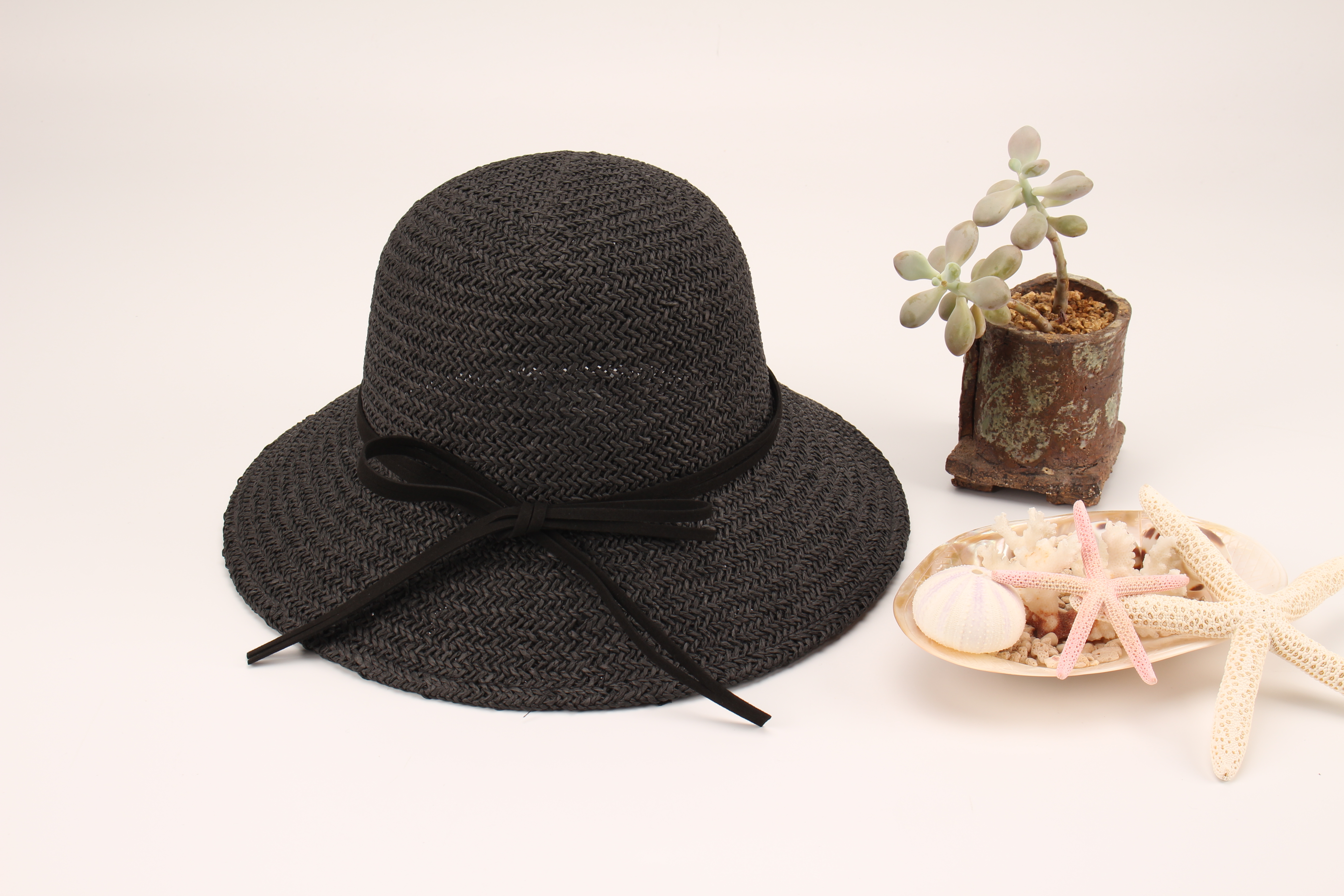Straw hat hat lady handcrafted simple straw hat shade thumbnail
