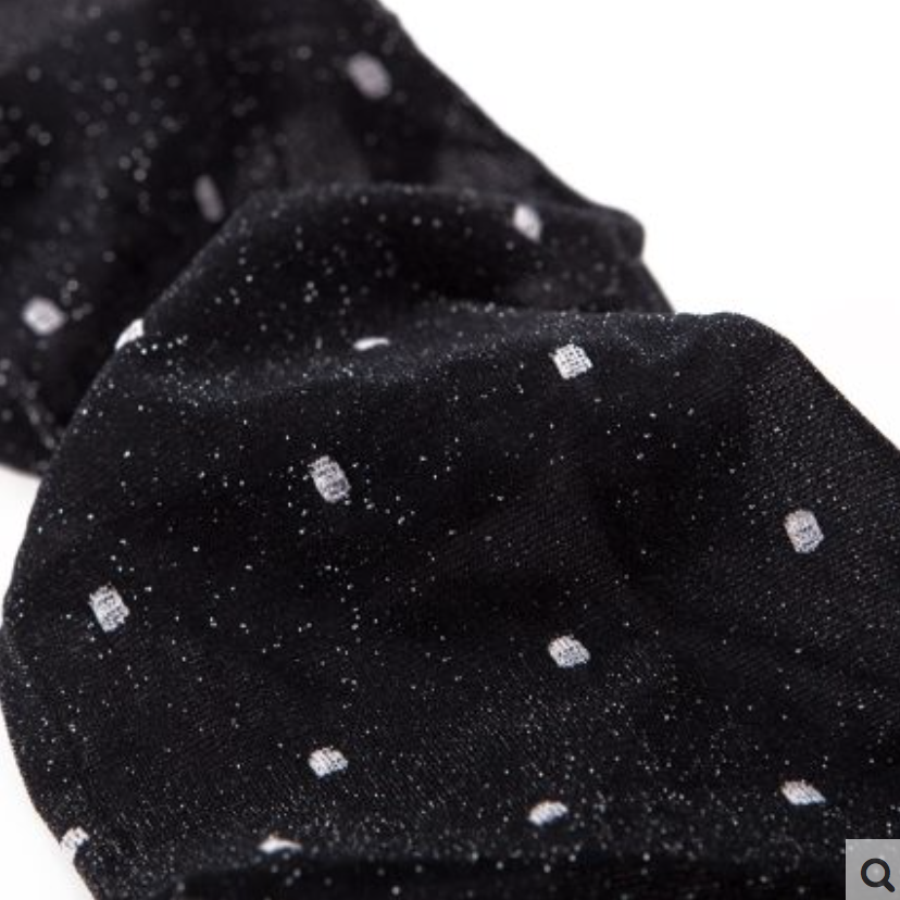 日本厚木进口连裤袜女王范性感丝袜波点银珠光九分打底裤细节图