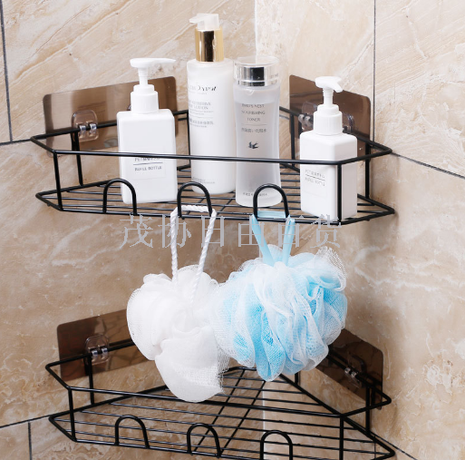 Washroom washroom triangle-shelf wall-mounted type with no holes