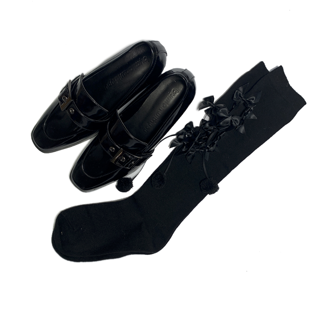 坏星星万圣节HALLOWEEN系列原创小众洛丽塔小众艺术破洞高筒女袜