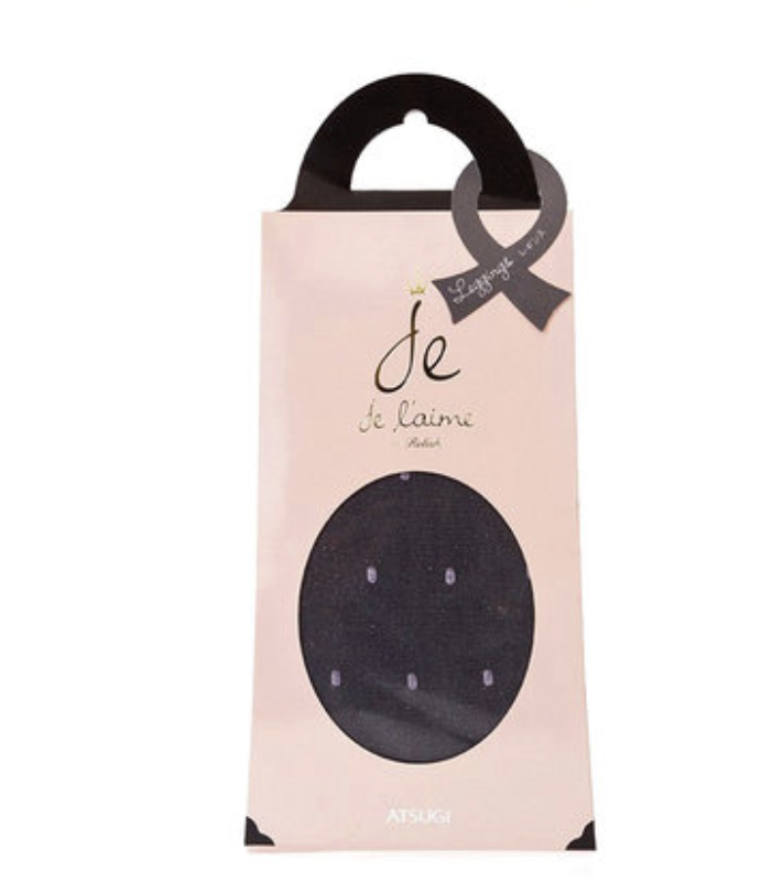 日本厚木进口连裤袜女王范性感丝袜波点银珠光九分打底裤