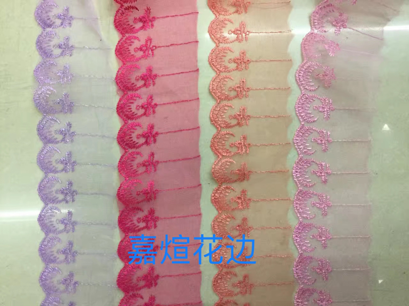 New embroidered lace trim, clothing, home textile accessories, headwear, floral decorations, Christmas gift packaging