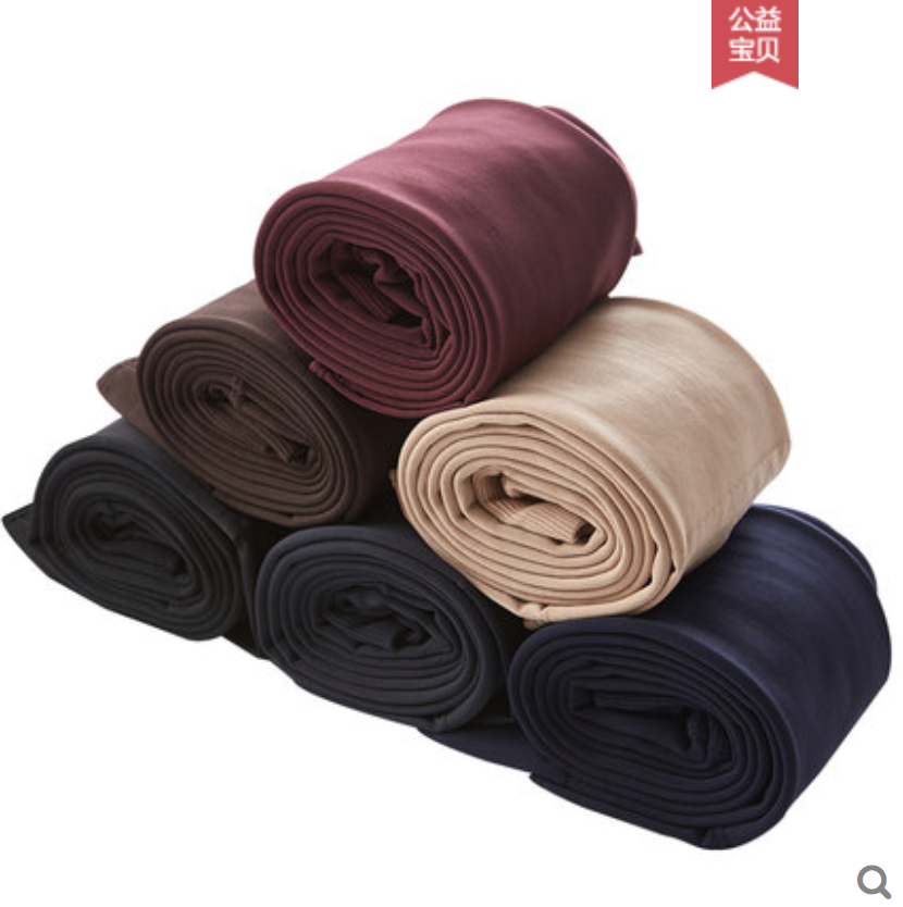 黑色加绒打底裤袜女冬踩脚连袜加厚保暖高腰肉色光腿神器产品图