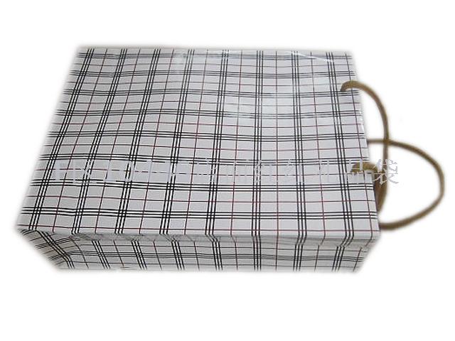 厂家直销格子男士开口礼品袋 父亲节礼品袋 购物袋 订做白底实物图