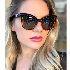 95212 欧美潮流女士太阳镜 半框时尚猫眼墨镜跨境热卖sunglasses