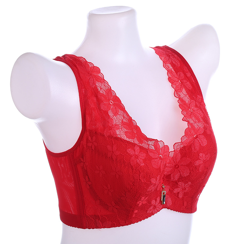 Soft Underwire Bra Lace Wide Strap Bra Plus Size Comfortable Push-Up Lace Tank Top Plus Size Bra Application Scenario