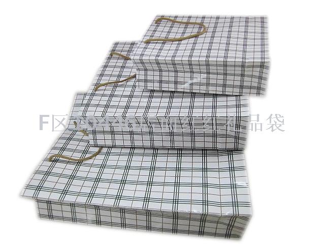 厂家直销格子男士开口礼品袋 父亲节礼品袋 购物袋 订做产品图