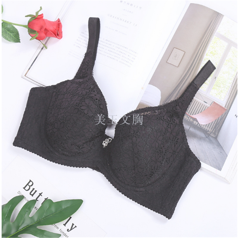 Bra New Soft Underwire Shoulder Strap Seamless Sleep Underwear Bra Gathering Bra Spot Manufacturers Wholesale Specification drawing