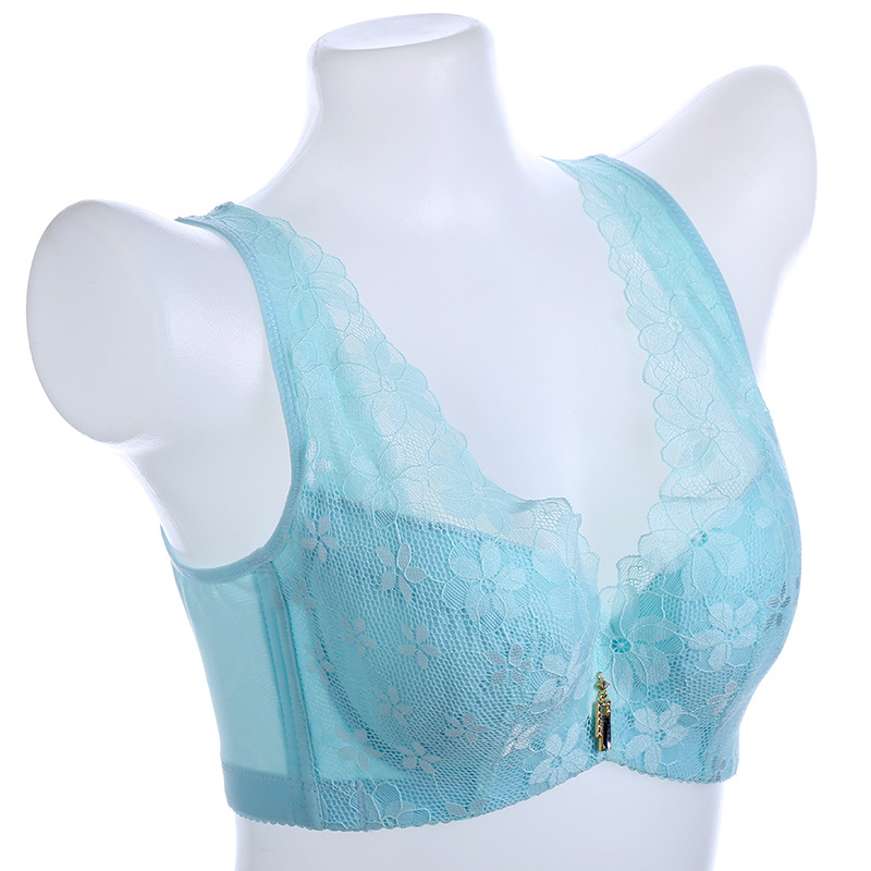 Soft Underwire Bra Lace Wide Strap Bra Plus Size Comfortable Push-Up Lace Tank Top Plus Size Bra Specification drawing