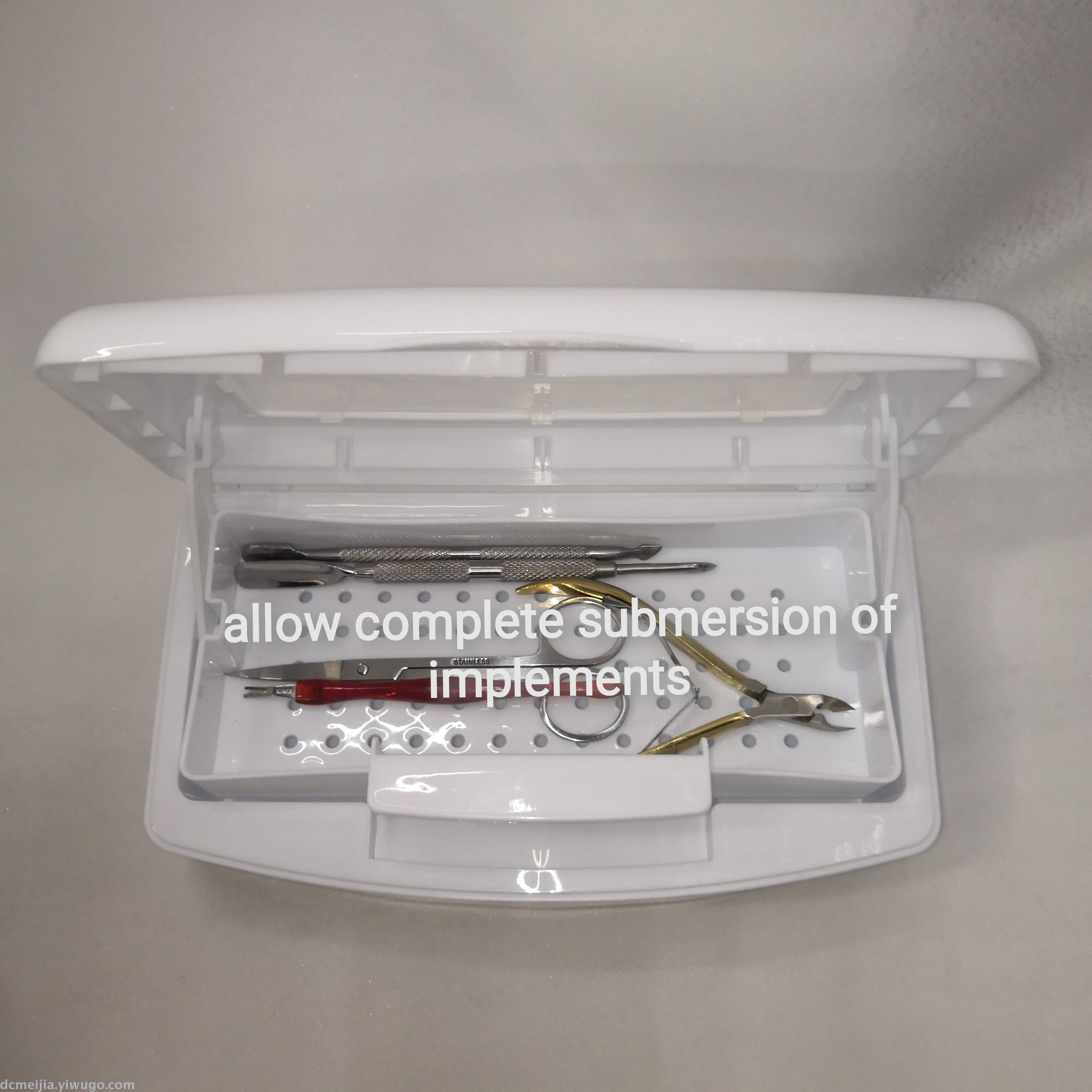 Nail art tool disinfection box, nail cleaning box, cleaning box, alcohol disinfection box, immersion tool sterilization box Item Picture