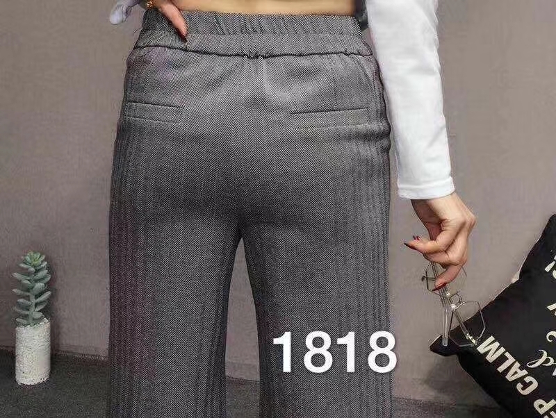 Golden Dream Shadow Spring Edition herringbone nine-inch straight leg, versatile, elastic and elegant long leg pants Application Scenario