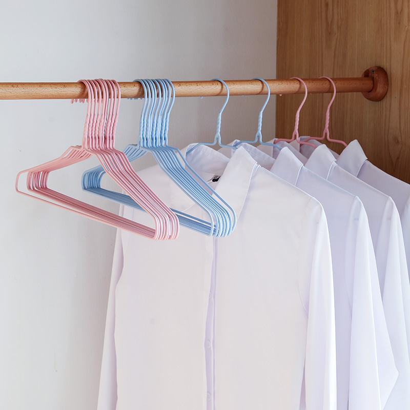 Coat hanger powder soak plastic adult clothes support coarser non-slip air hang household seamless clothes hang