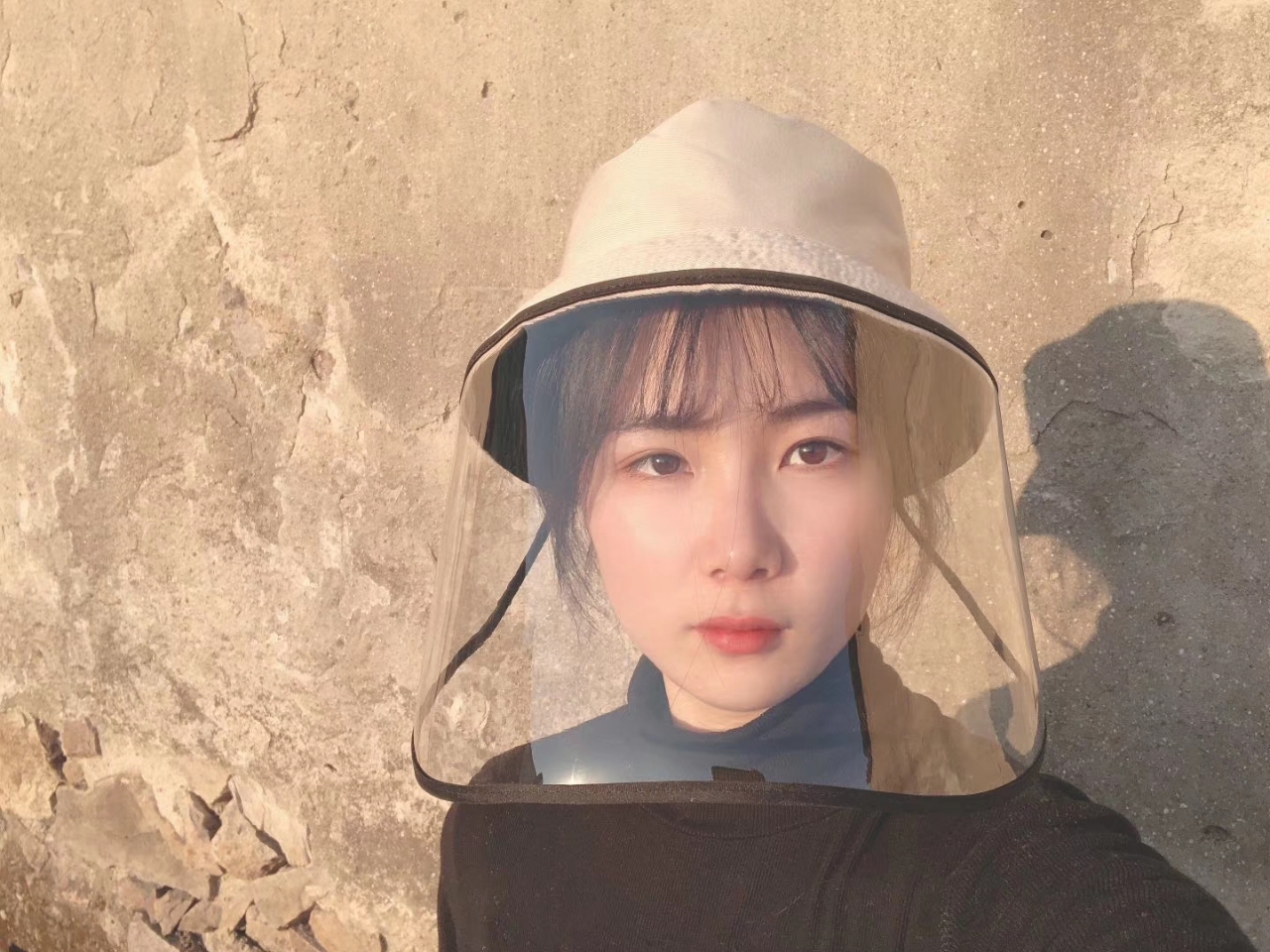 Face shield anti-droplet helmet mask face tain cap isolation cap transparent face thumbnail